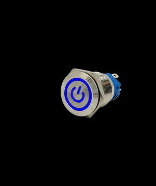 Push Button Start Stop Power Switch Metal LED Light 5 12 220 V MM Without Fixation Backlit Connected Electrical Outlets On Off Zpaxo BLUE POWER LED 16mm 220V(220V)|Fixed self-Locking