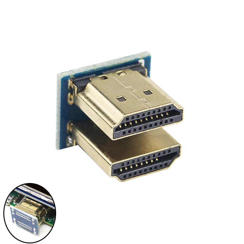 Raspberry PI 4B/3B+ Display Projector HDMI Adapter Micro 1.4 Revolution male head bidirectional Zpaxo