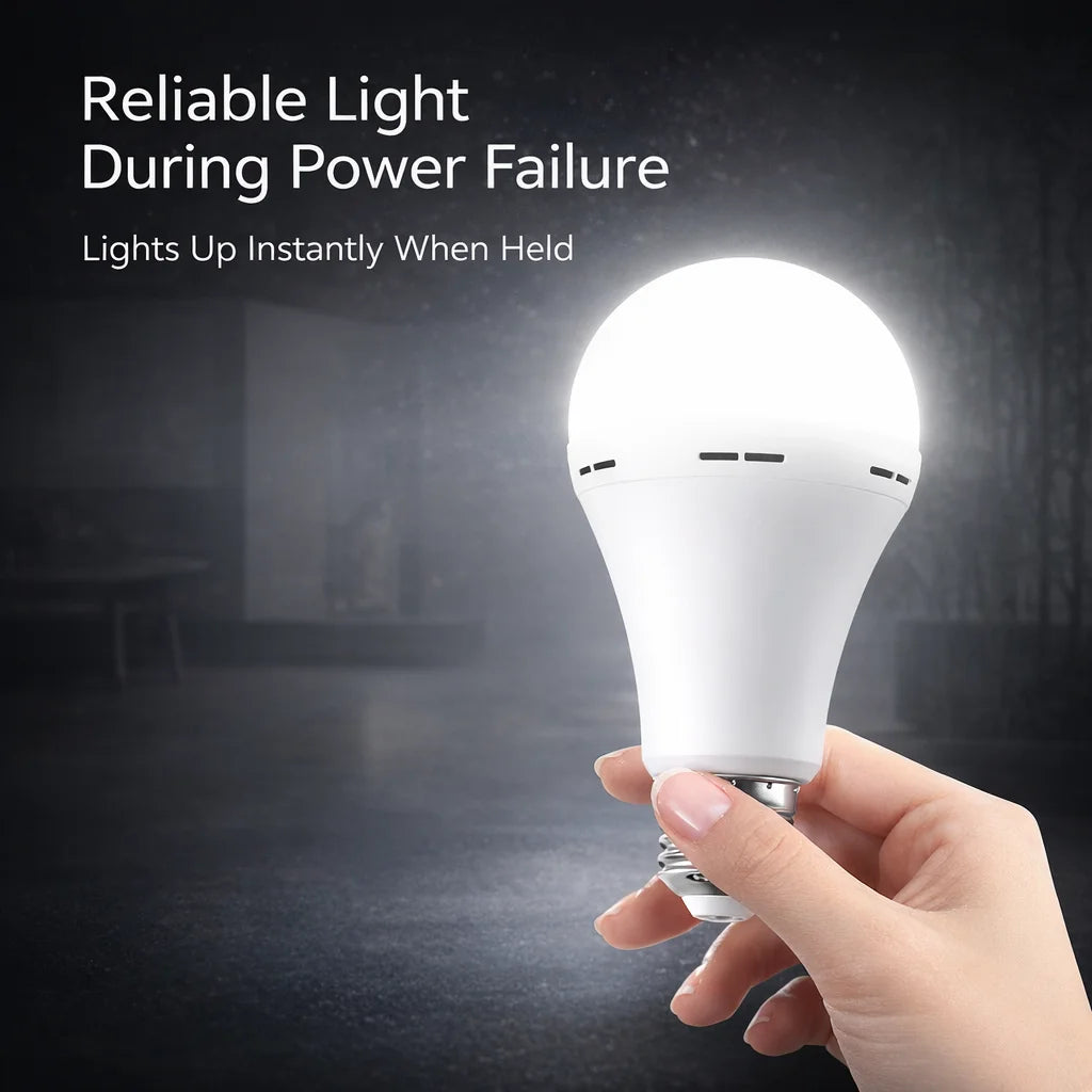 7W 9W 15W LED Emergency Rechargeable Light Bulb, Energy Saving Backup Lamp for Home Power Outage, Portable Handheld Lightin Zpaxo
