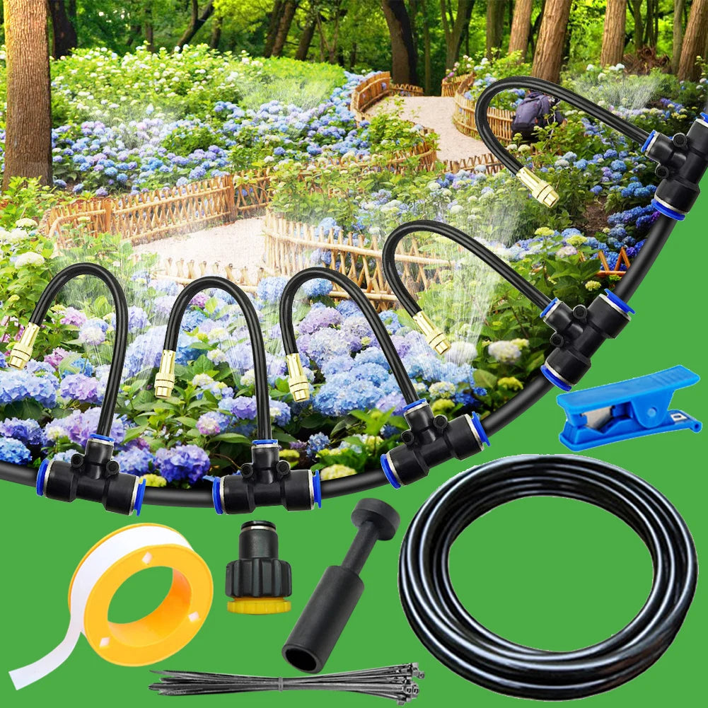 Automatic Irrigation System Bending Garden Watering Mist Lawn Zpaxo