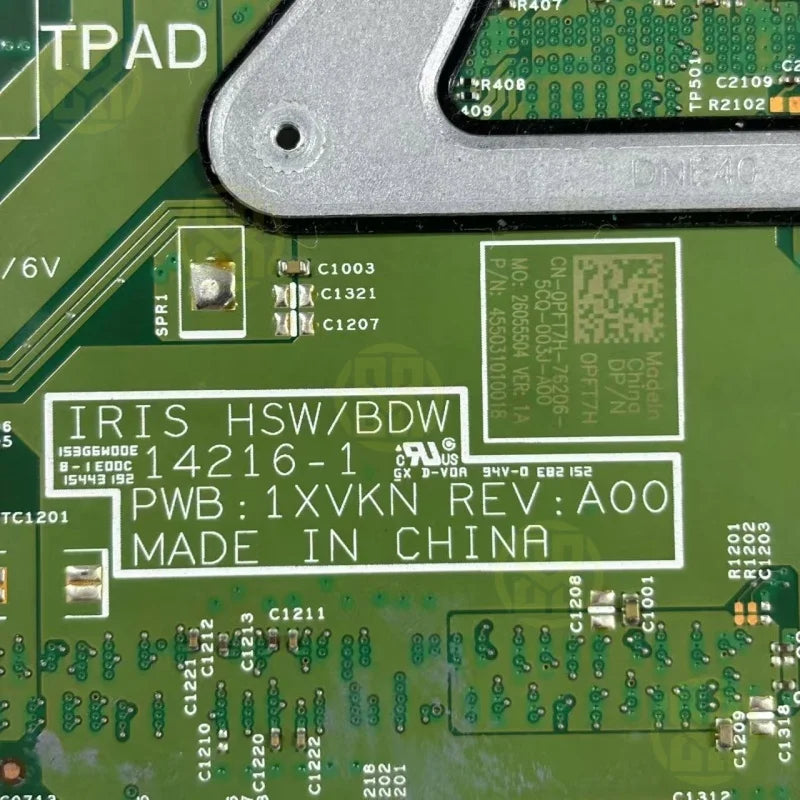 PFT7H 0PFT7H Dell Inspiron 14 3458 Laptop Motherboard i3-5005U