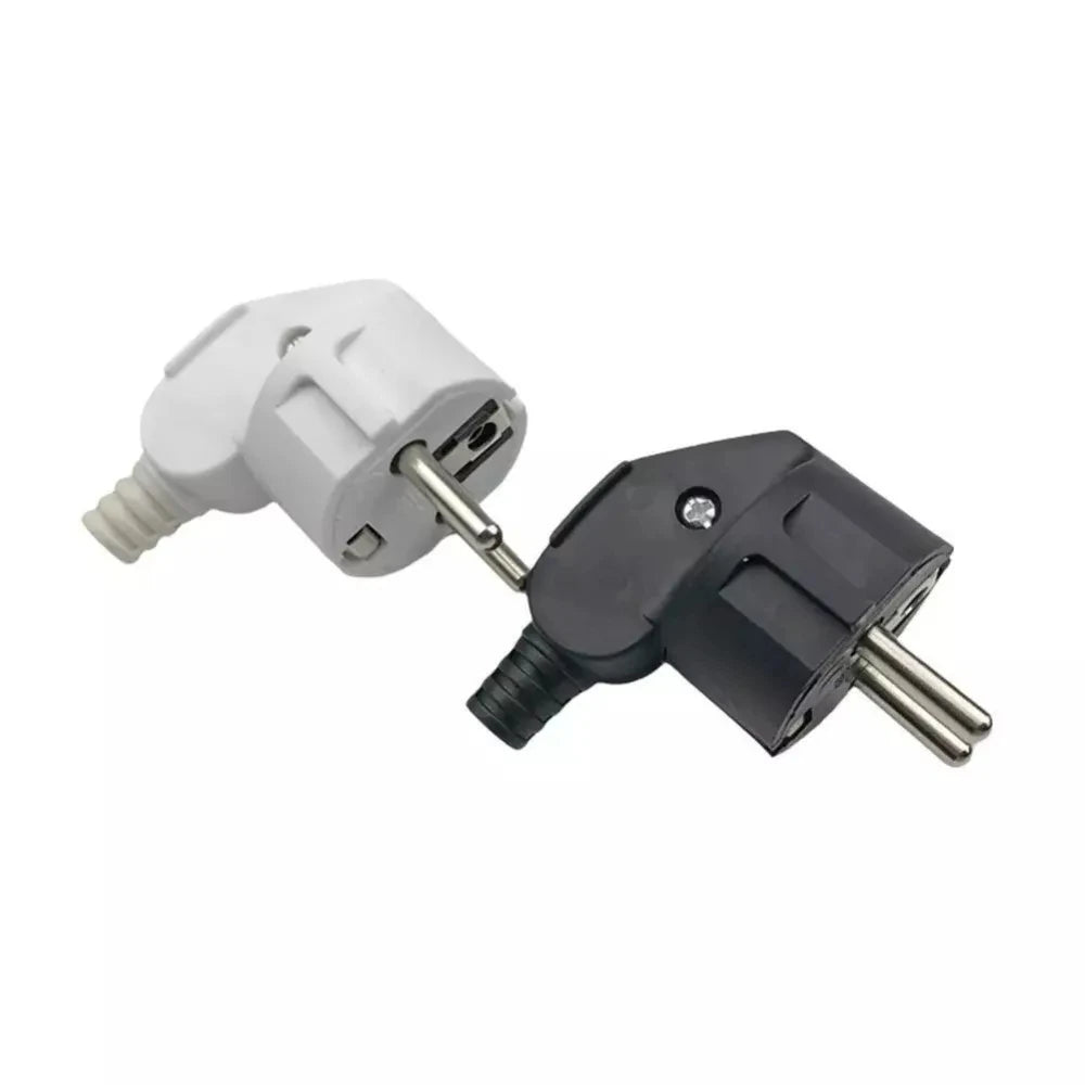 3PCS 4.8mm EU Schuko Plug Male Replacement Outlets Rewireable 250V 16A IP44 Connector Electeic Socket For Power Extension Cable Zpaxo