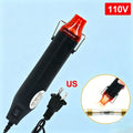 Handheld 110V/220V Hot Air Gun DIY Electric Heat Tool Mini Temperature Blower with Retractable Stand US Zpaxo Red-h