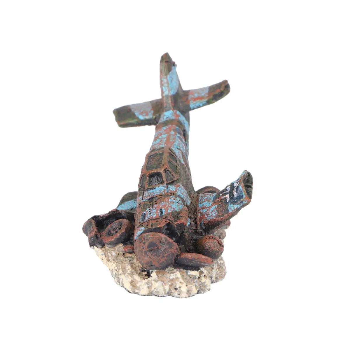 Mini Resin Plane Aquarium Decor Artificial Wreckage Fish Tank