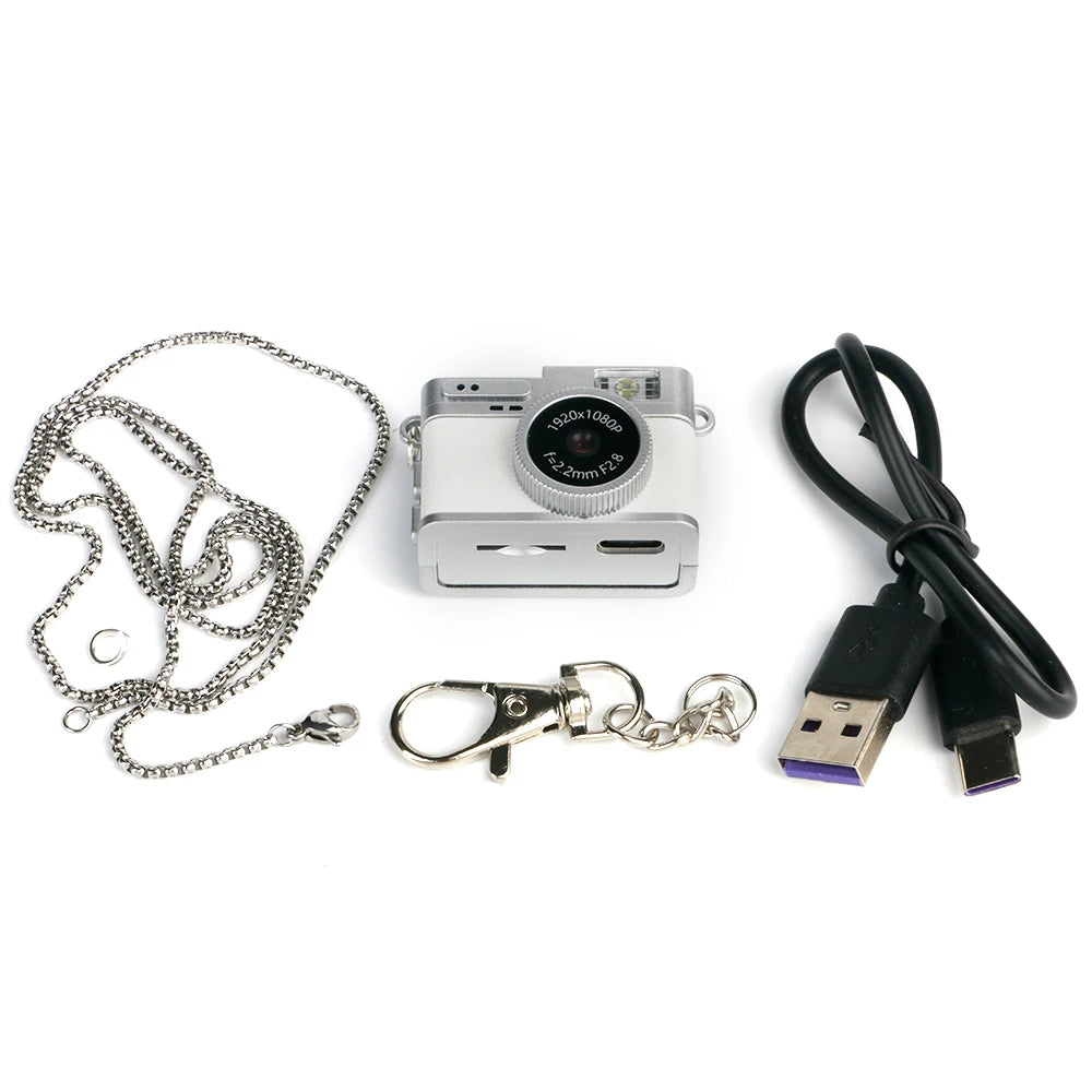 Mini 1080P Small Digtal Camera with Screen Bodycam Compact Kids Camcorder Portable Mini Camera Video Recorder S150 Zpaxo White Camera Add 8G