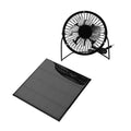 Solar Panel Fan 3W 6V Outdoor Solar Panel Portable Mini Fan USB Cooling Kit Accessory USB Fan Zpaxo black