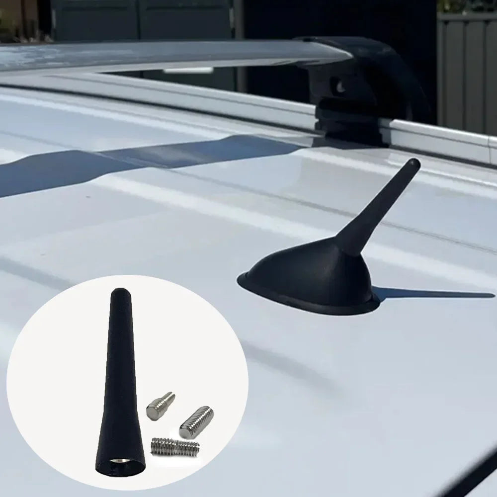 Auto Universal Short Antenna Black Mini Roof Mount Strong FM AM DAB Zpaxo
