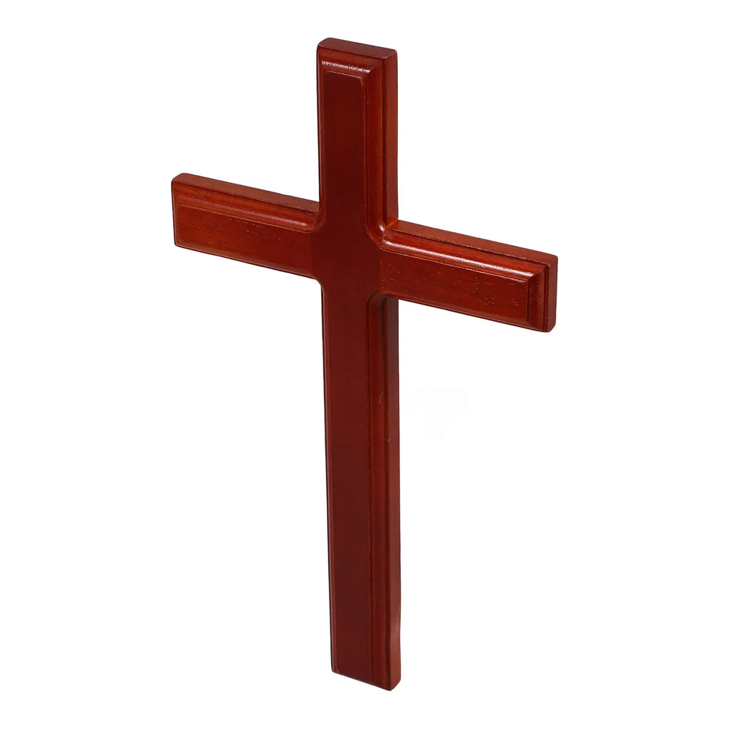 Wall Mounted Wooden Cross Decor Exquisite Ornament Home Library Hotel