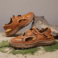 Summer Men Sandals Leather Mens Casual Shoes Outdoor Beach Roman Zpaxo 8215 48