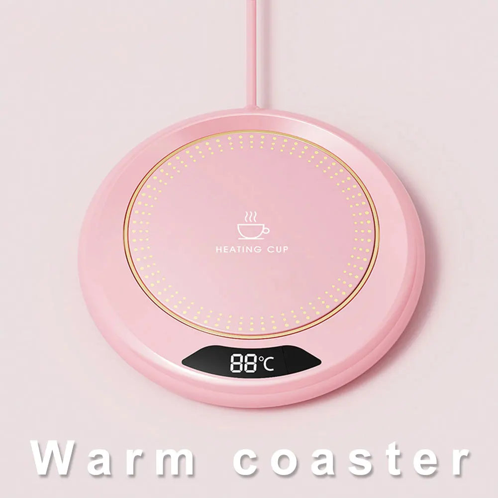 USB Electric Beverage Warmer with 3 Temperature Settings Coffee Warmer Plate Coffee Cup Warmer for Coffee Milk Tea Beverage Zpaxo