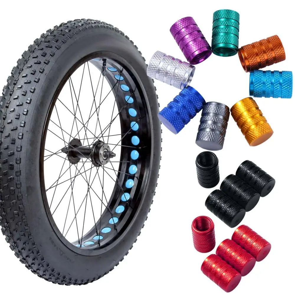 Presta Valve Caps – 4-Pack CNC Aluminium Alloy Bicycle Dust Covers