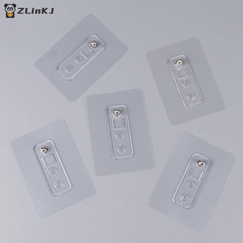 ▶5Pcs No-punch Screw Sticker Strong Non-marking Hangers Nail-free Hooks Sticky Hooks Load-bearing Screws No-punch Screw Sticker Zpaxo