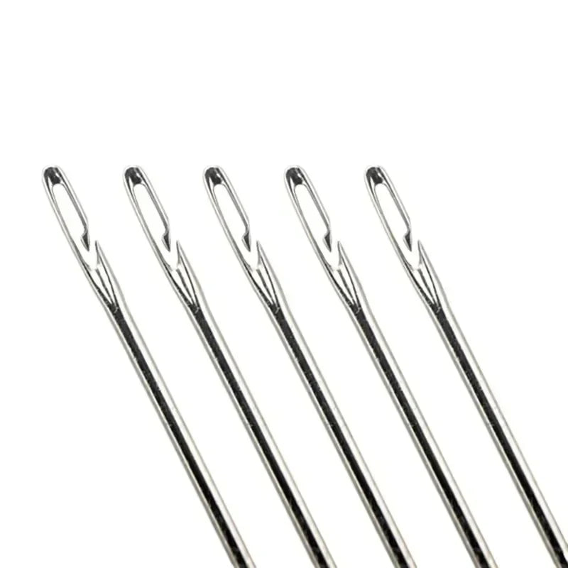 Side-Opening Stainless Steel Sewing Needles – Multi-Size Set