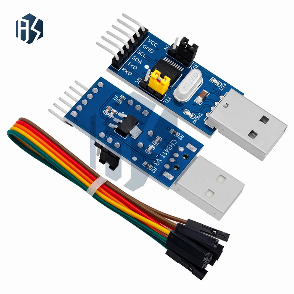CH341T 1 Module 3 3V 5V USB I2C IIC UART TTL Single-chip Serial Port Zpaxo