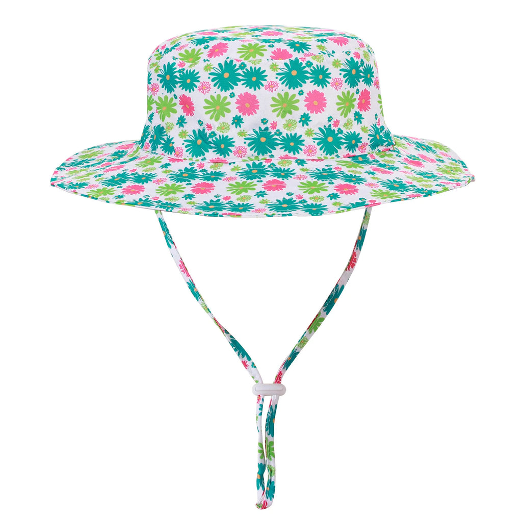 Kids Wide Brim Sun Hat – Breathable Adjustable Beach Bucket Hat