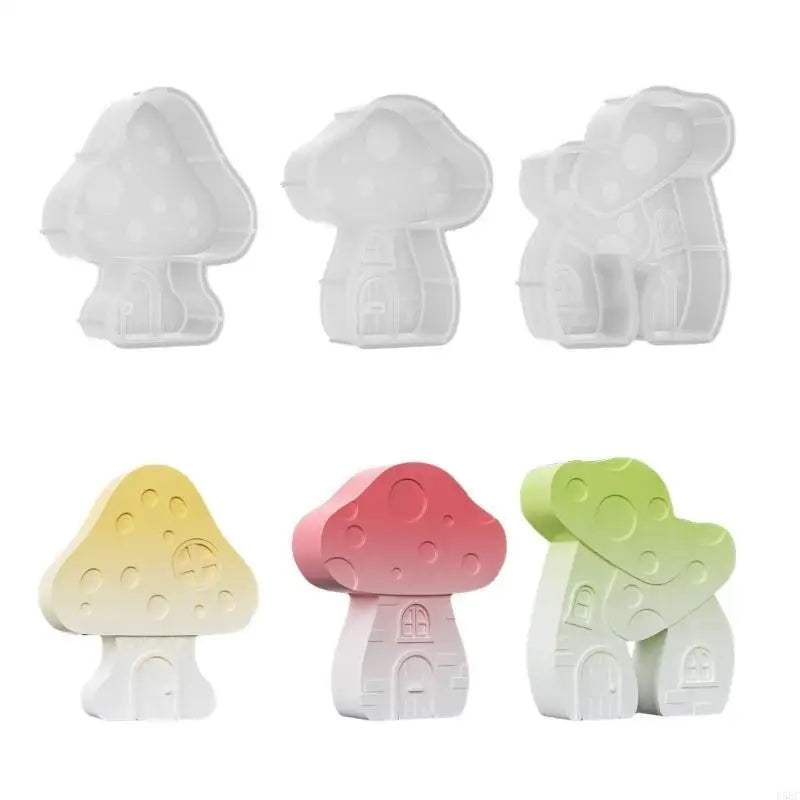 Mushroom House Silicone Molds for Making Soap Gypsum Decoration Epoxy Resin Silicone Molds for Art Craft Zpaxo