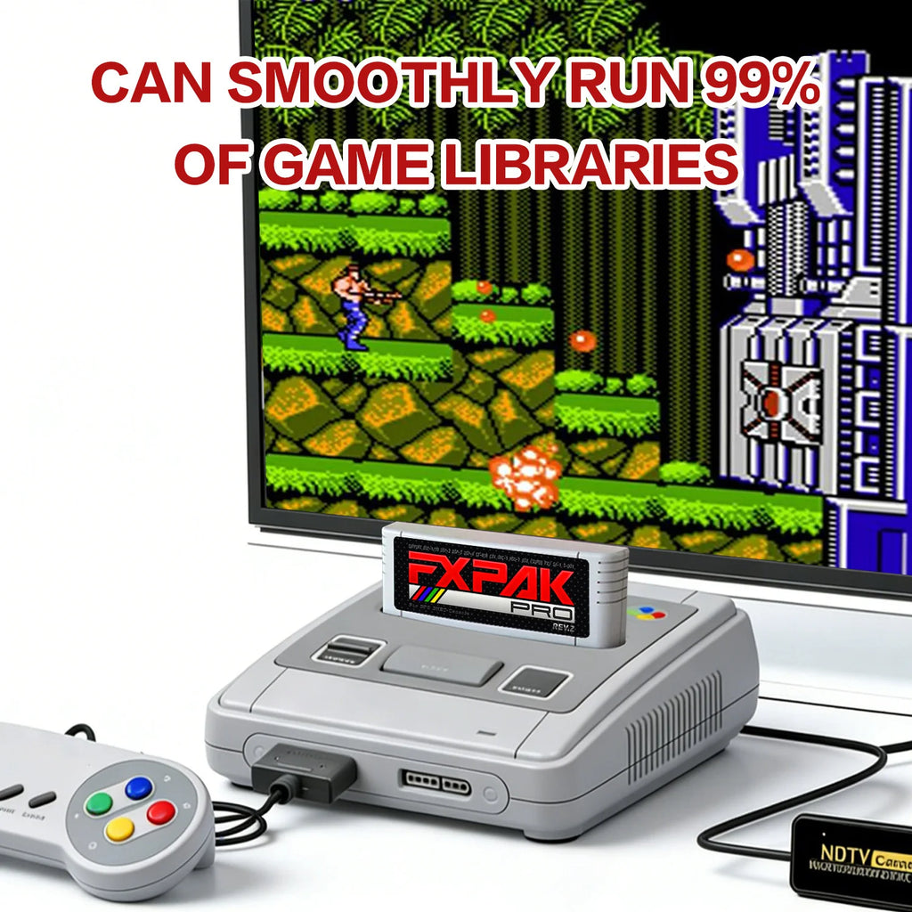 2026 Fxpak Pro Flash Card Game Cartridge 5200 Games in 1 for SNES SFC 16-bit Retro Game Console With 16G Card Real Time Clock Zpaxo