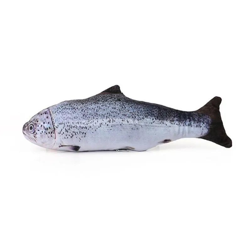 3D Simulation Carp Fish Cat Toy Soft Plush Interactive Catnip Salmon Zpaxo 30cm Salmon