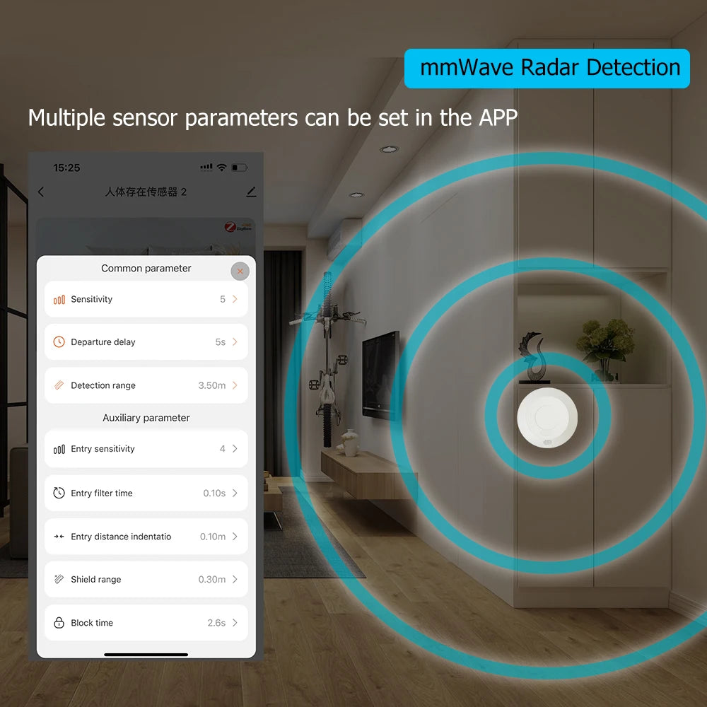 ZigBee/Wifi Motion MmWave Presence Sensor For Lighting 110/220V Wireless Switch On/Off Relay Tuya Smart Life Home Automation DIY Zpaxo