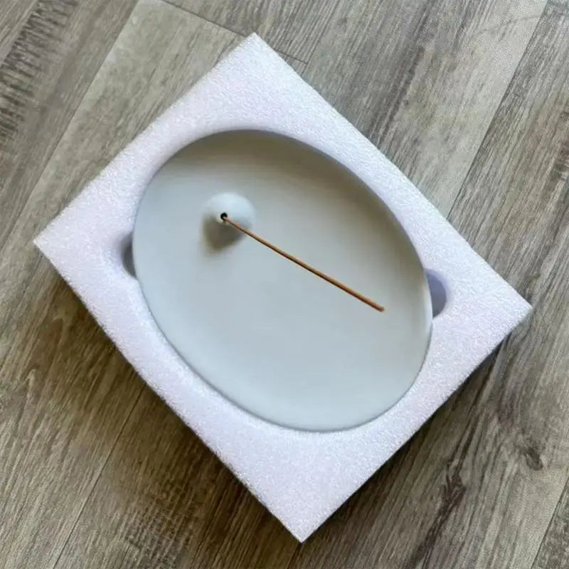 Incense Holder Ceramic Home Decor Burner Tray Decorative Smudge Bowl