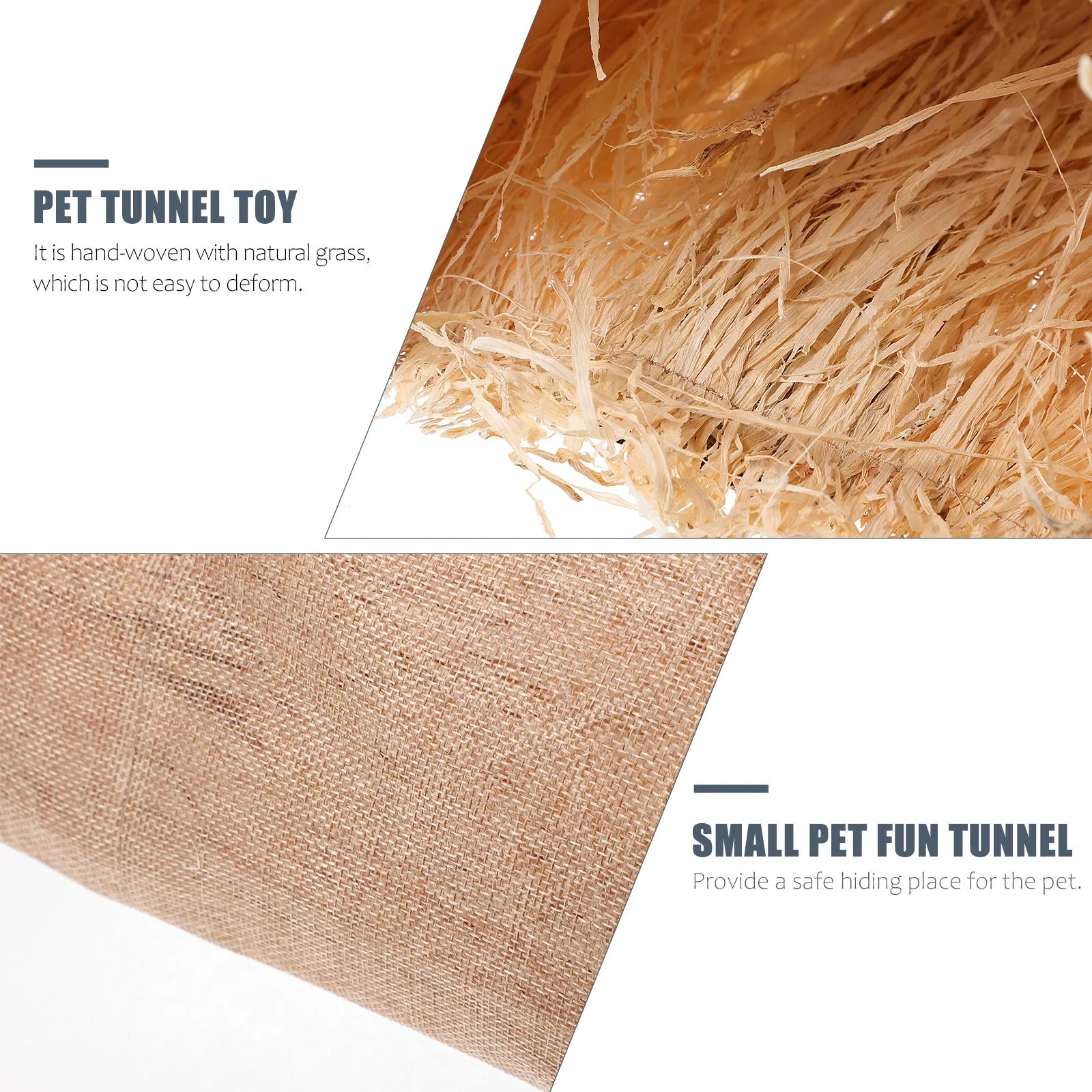 Pet Tunnel Small Fun Interactive Rabbit Hamsters Hideout Nest Warm
