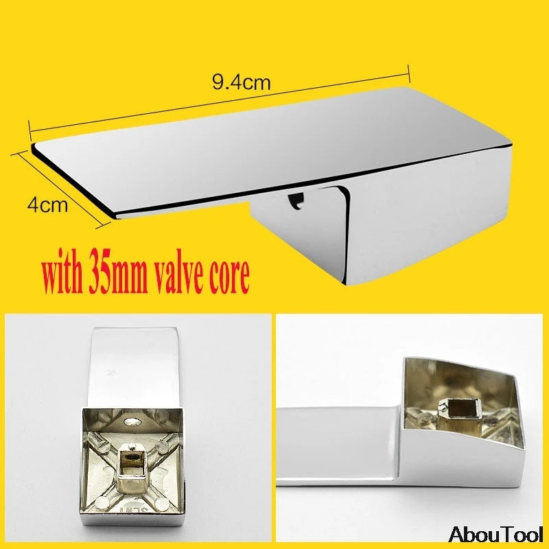 Bathroom Replacement Faucet Handle Chrome Plated Taps Accessories Zpaxo 35mm style 5