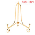Gold Iron Display Stand Craft Bracket Book Holder Photo Pedestal Bowl