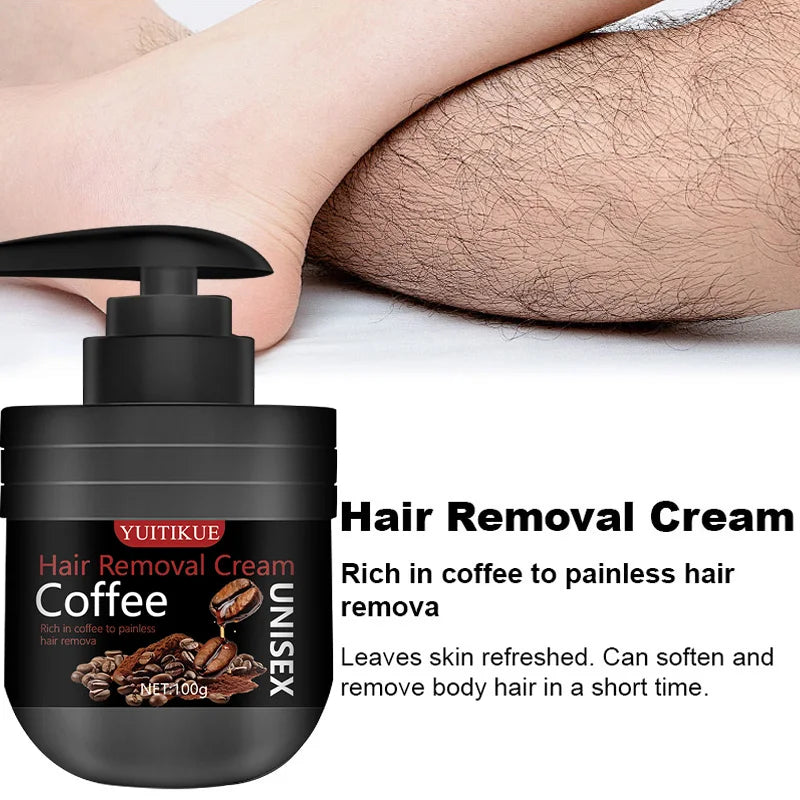 YUITIKUE Men's Hair Removal Cream – Painless & Nourishing 100g Hair Removal Cream Zpaxo