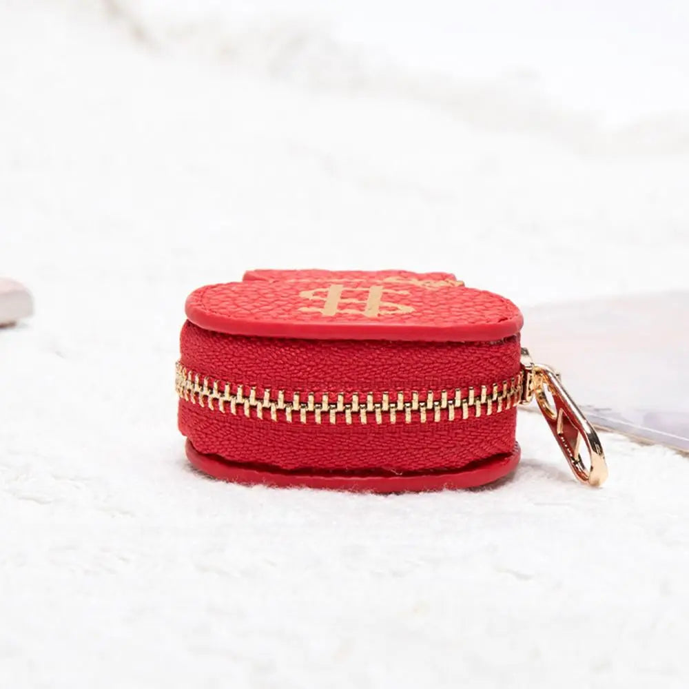Mini Cute Panda Keychain Zipper Coin Bag PU Leather Pendant Wallet Keychain Earphone Bag Women Zpaxo