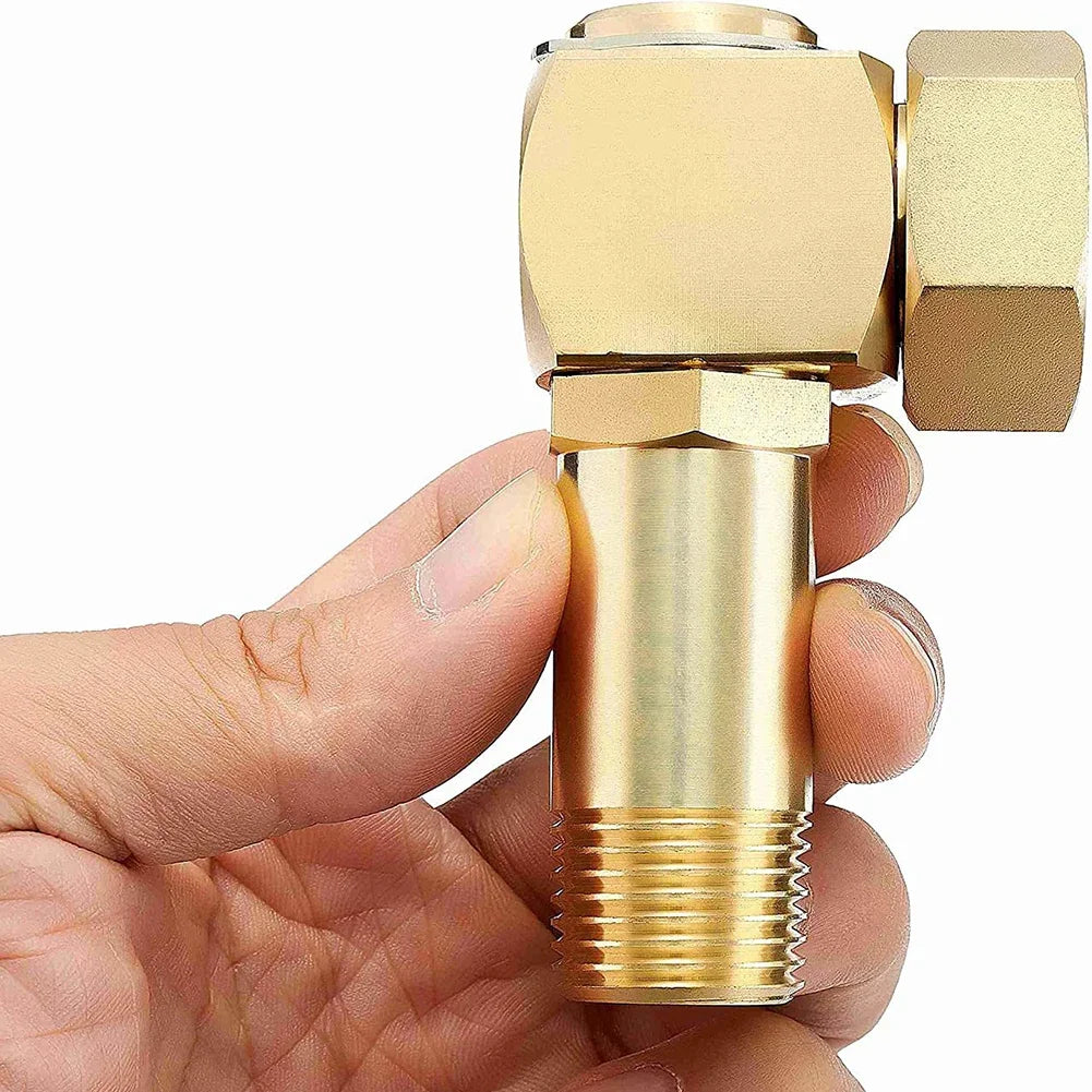 Garden Hose Adapter 1 "GHT to 0.8" Connector Garden Hose Joint Coupler Adapter Brass Replacement Part Swivel Accessories Zpaxo