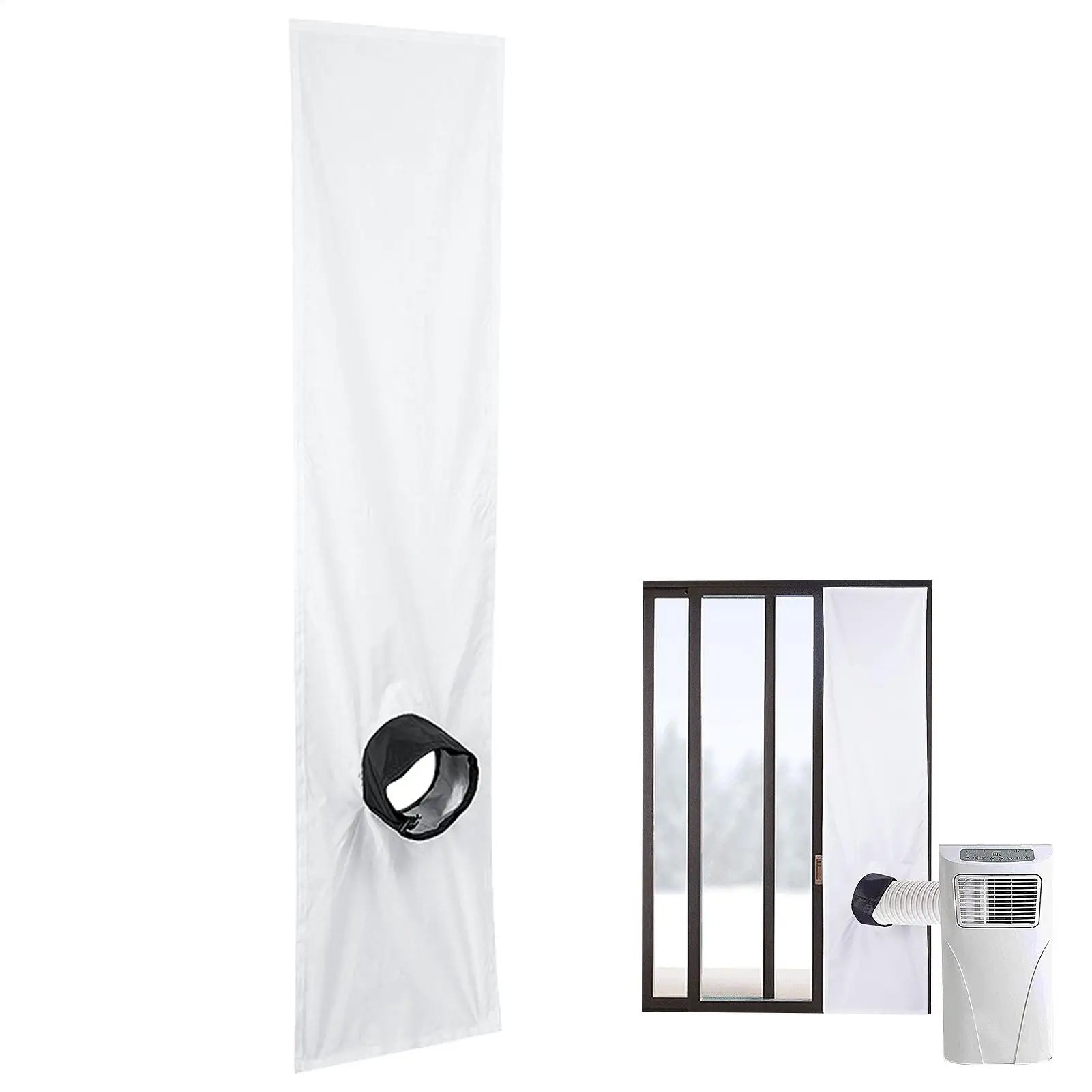 Air Conditioner Sealing Cloth Single Hole Strip Window Soft Baffle