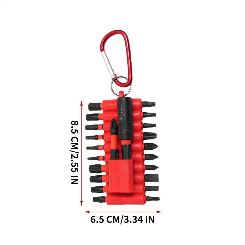 Screwdriver Bit S2 Steel Impact Torx Phillips Hex Shank Magnetic Zpaxo Red