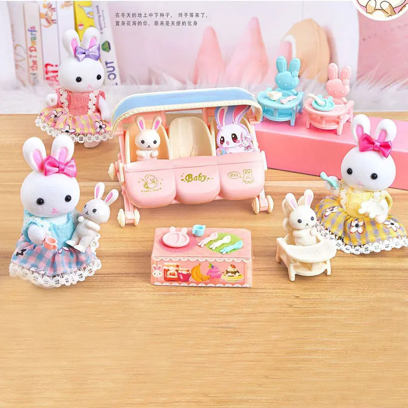 Little Rabbit Dresser Lovely Scene Play Toys Simulation Modelling