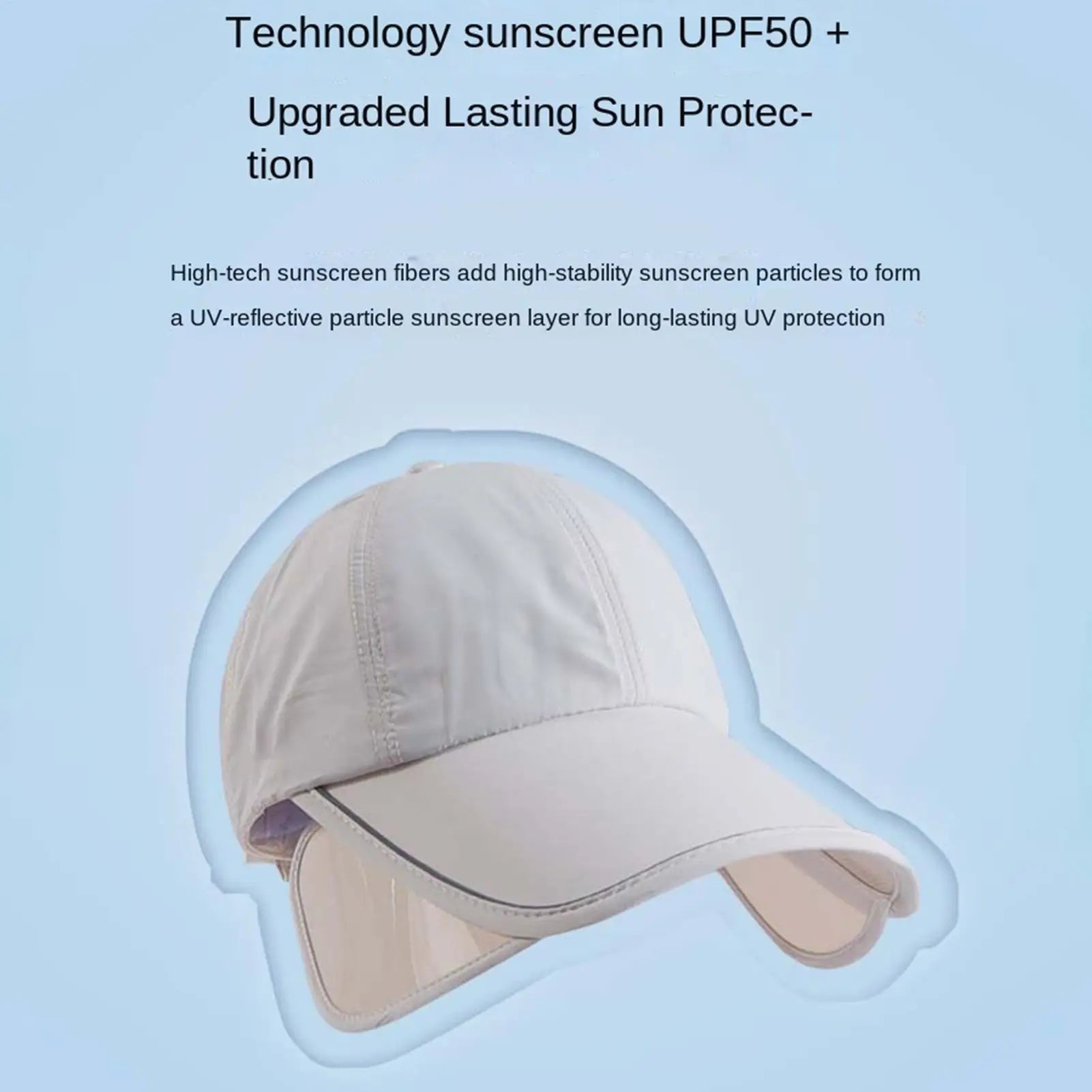 Sunscreen Hats Widened Brim Summer Sun Hat Outdoor Big Brim Cap Breathable Fishing Hat Retractable Sunshade UV protection Zpaxo