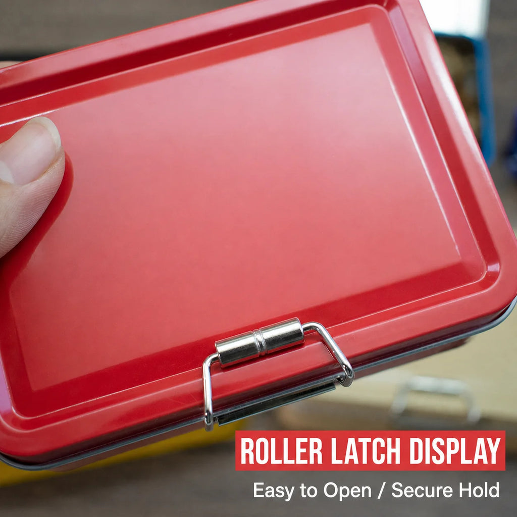 Tinplate Flip-Top Storage Tin Box – Fishing & Craft Organizer Metal Storage Tin Zpaxo