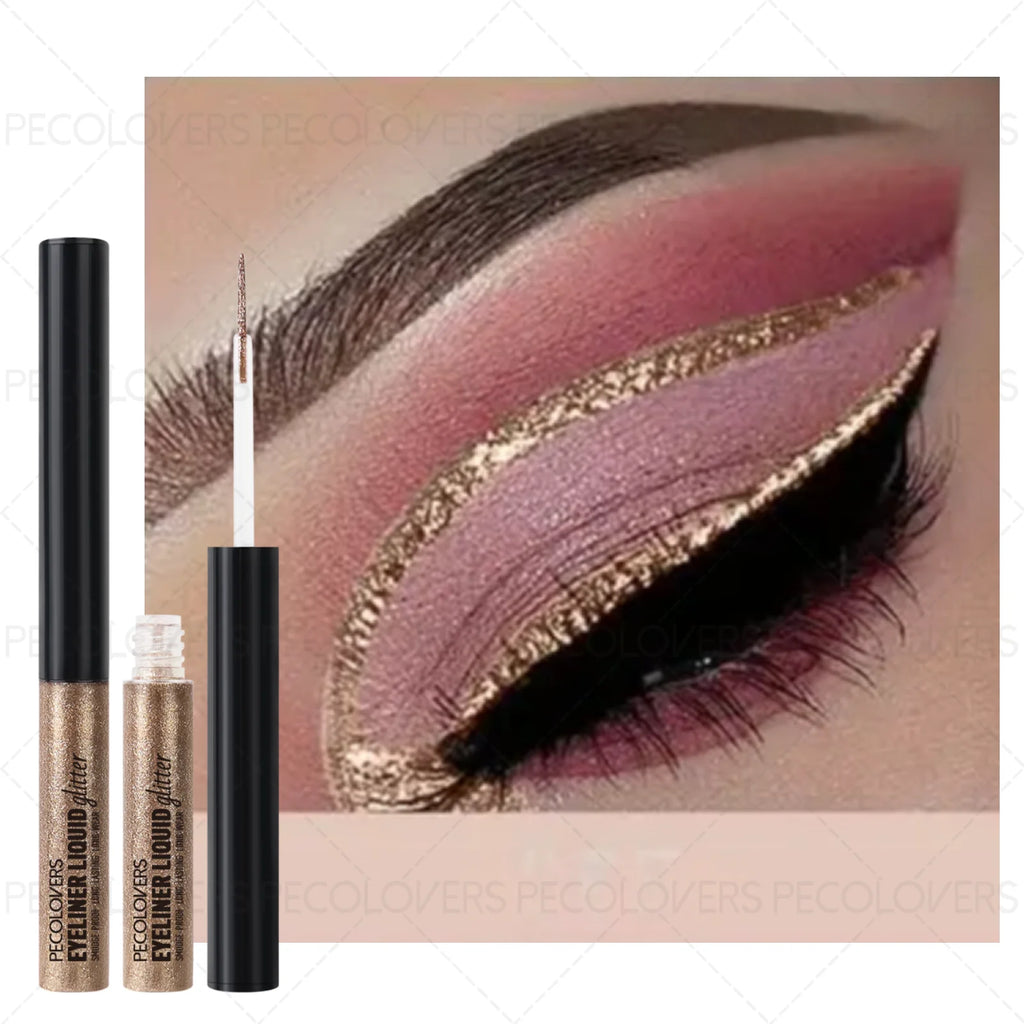 1PC 2-in-1 Liquid Eyeliner & Eyeshadow - Waterproof, Long-Lasting, Glitter Highlight for Stunning Eye Makeup Zpaxo
