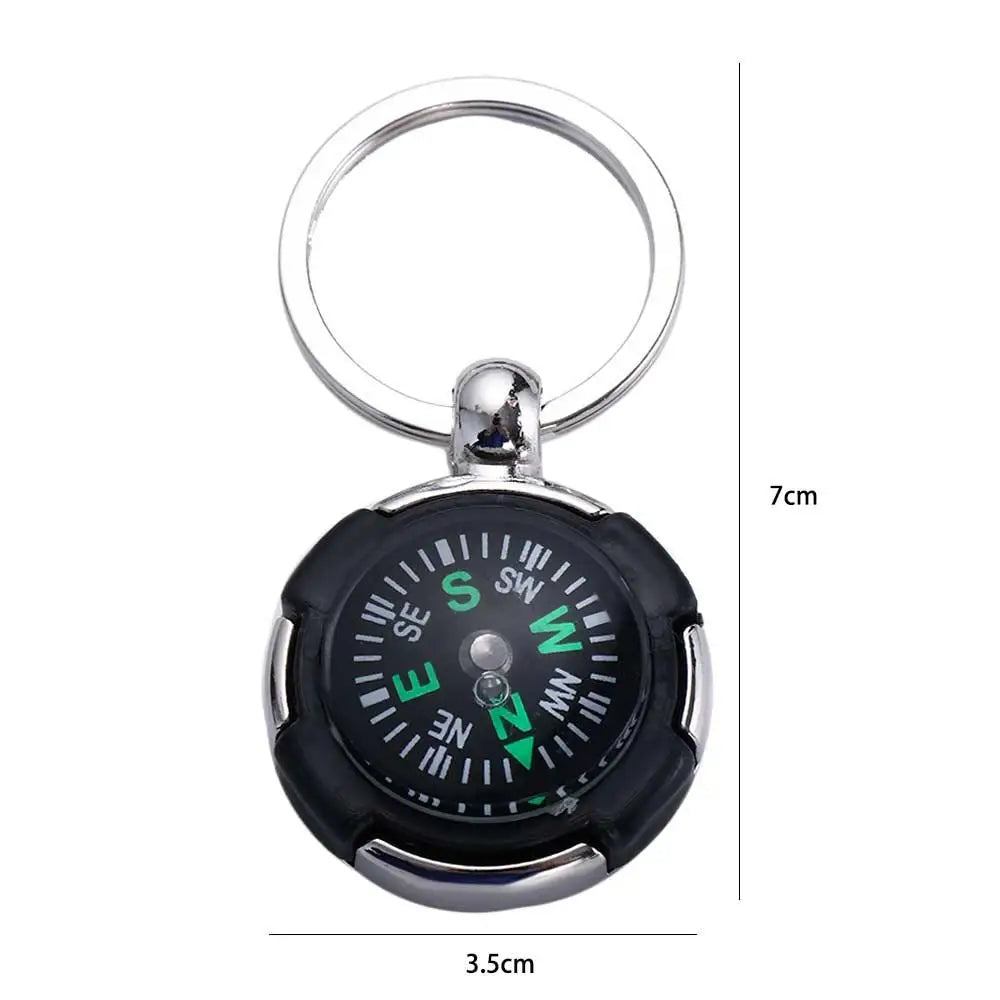 Hiking Navigator Accessories Carabiner Keyring Outdoor Key Chain Keychain Mini Compass Emergency Wild Compass Pocket Compass Zpaxo