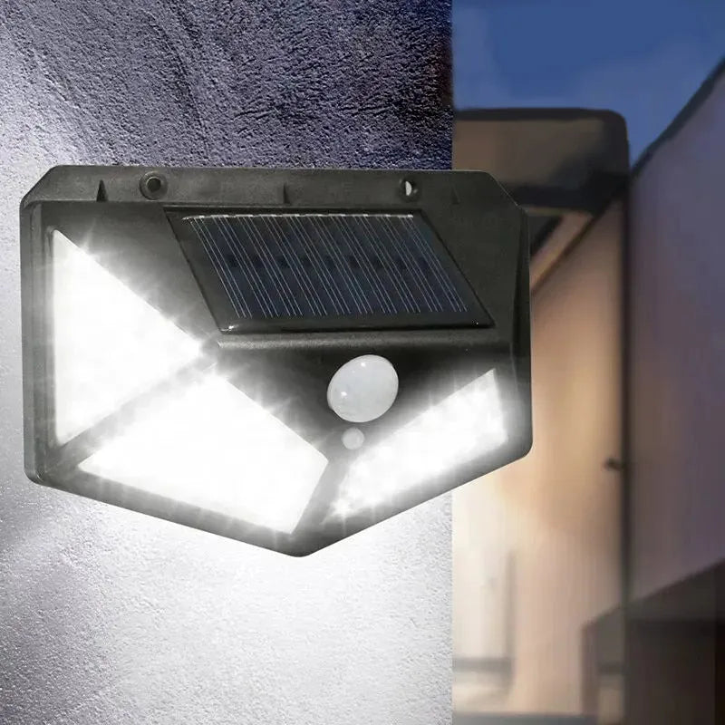 100 LED Solar Motion Sensor Light – IP65 Outdoor Spotlight