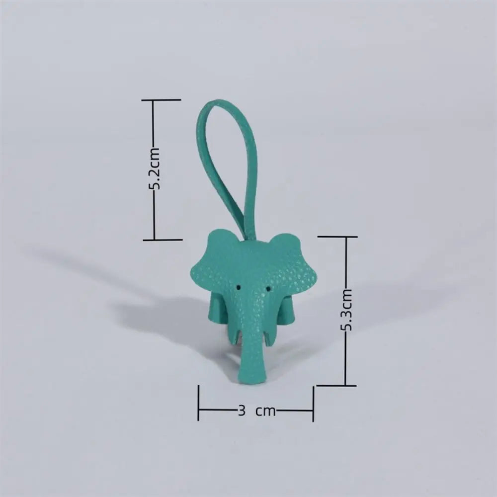 Mini Soft Elephant Keychain Pendant Funny Creative Animal Doll Key Ring Handmade Cute Car Key Chain Accessories Women Zpaxo