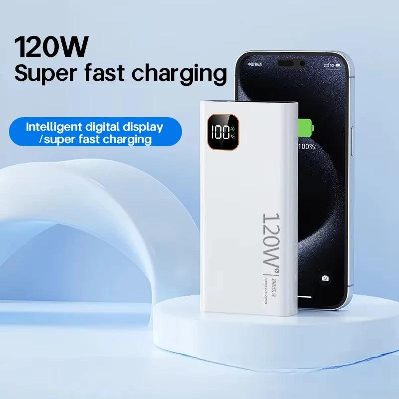 500000mAh Power Bank Portable Super Fast Charge Power Bank Large Capacity Digital Display Battery For iPhone Samsung Zpaxo