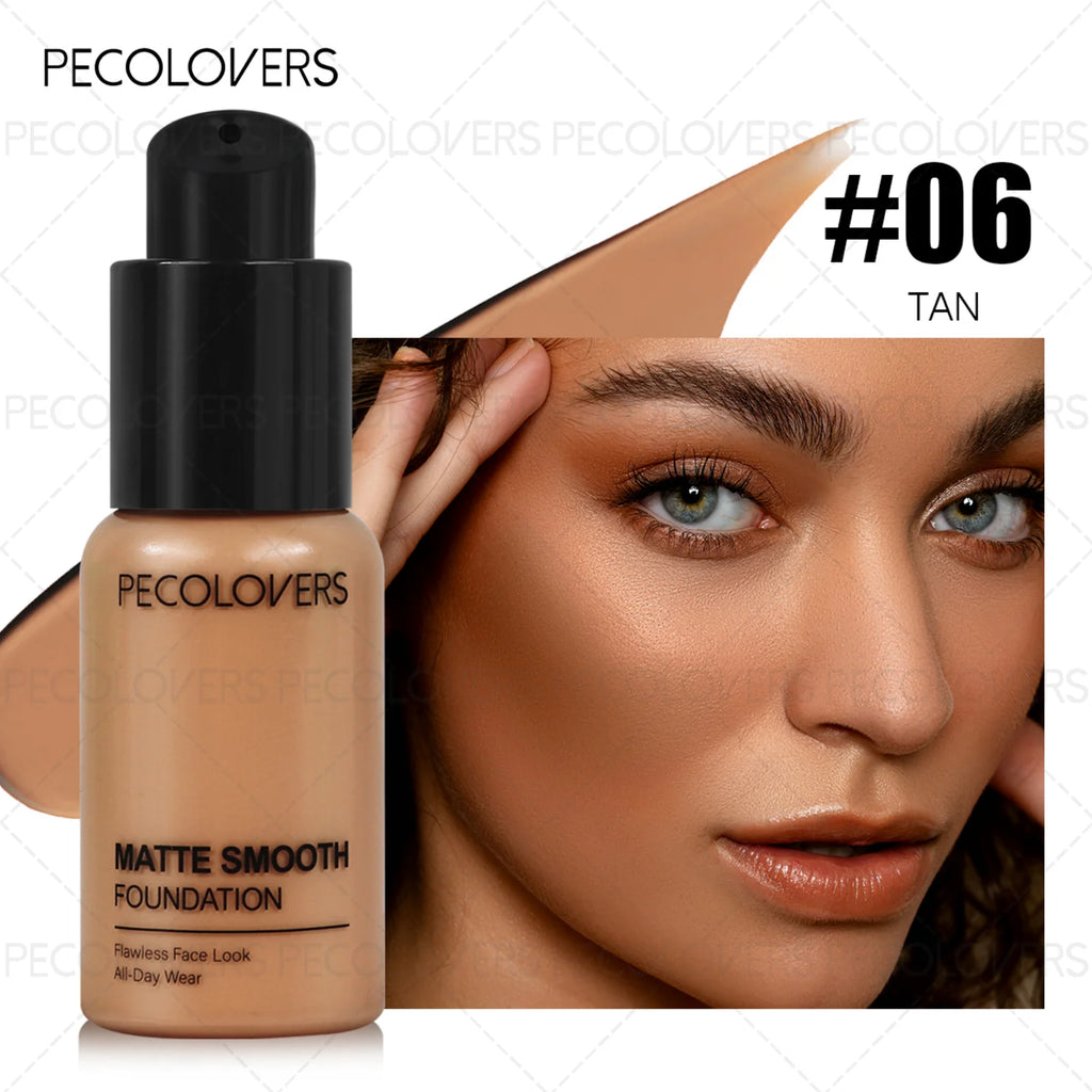 1PC High‑Coverage Hydrating Liquid Foundation, Matte Oil Control Color‑Correcting Concealer, Waterproof Long Lasting Zpaxo 06