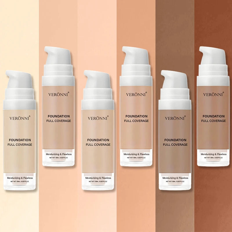Natural Matte Pro Flawless Liquid Foundation,Full Coverage,Waterproof,Long-Lasting Concealer Makeup for Dark Circles,Blemishes Zpaxo