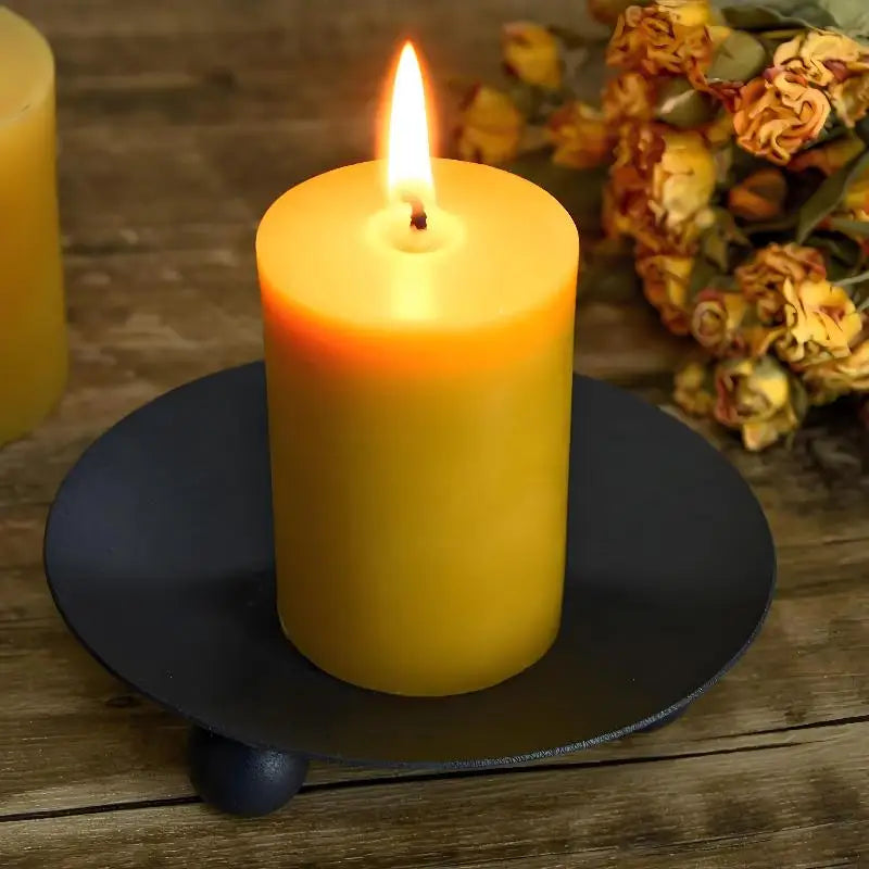 Iron Candle Holder Base Modern Geometric Metal Candle Rack for Minimalist Living Dining Room Decoration Zpaxo