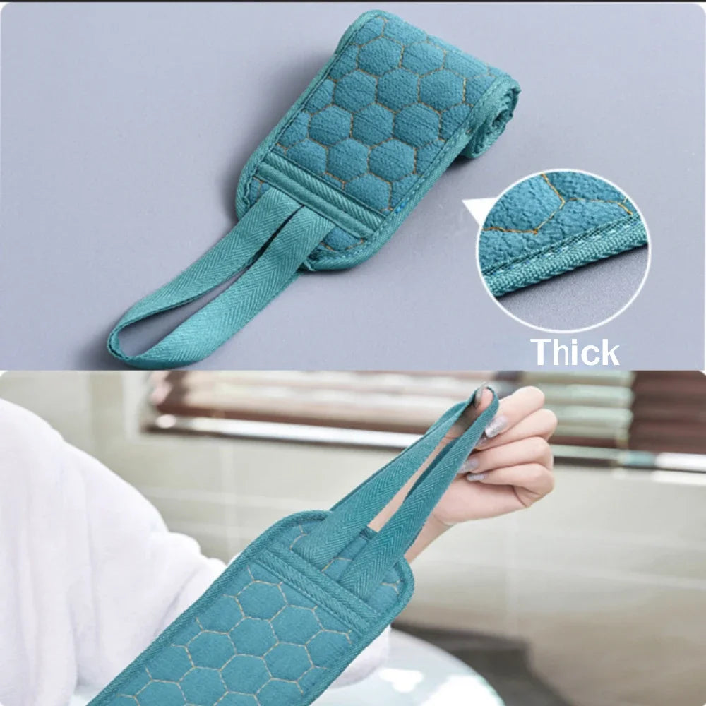 3pcs/set Bath Set Double-side Bath Towel Strong Rubbing Mud Glove Bath Towel Set Washing Towel Set Body Scrub Deep Cleaning Tool Zpaxo