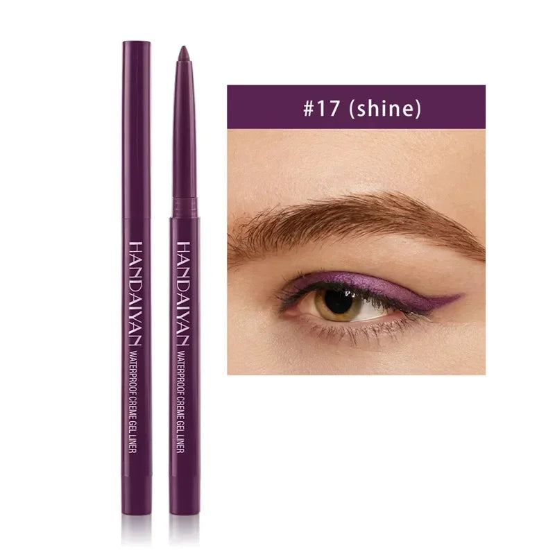 Matte Colorful Eye Liner Pen 20 Colors Eyeliner Gel Pencils Long Zpaxo 17