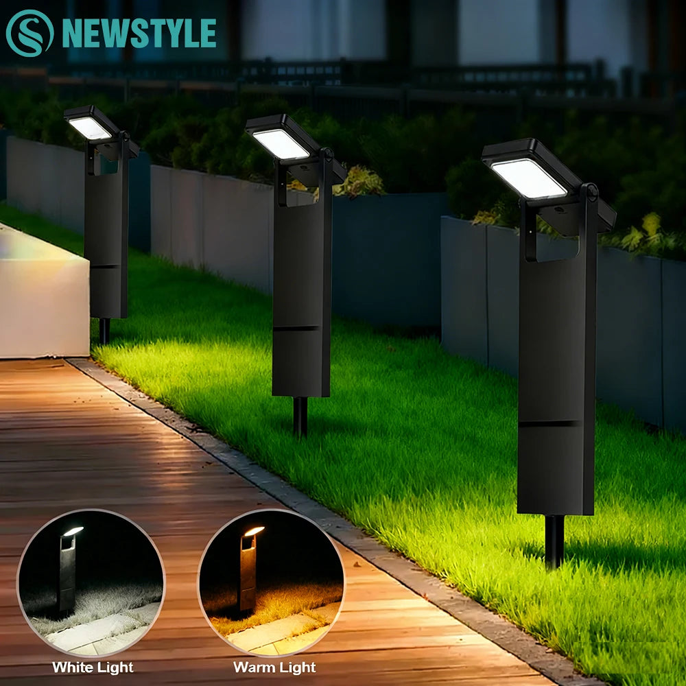 Solar Lights Outdoor Garden Solar Powered Pathway Lights LED Waterproof Auto On/Off Landscape Lighting for Yard Lawn Patio Zpaxo