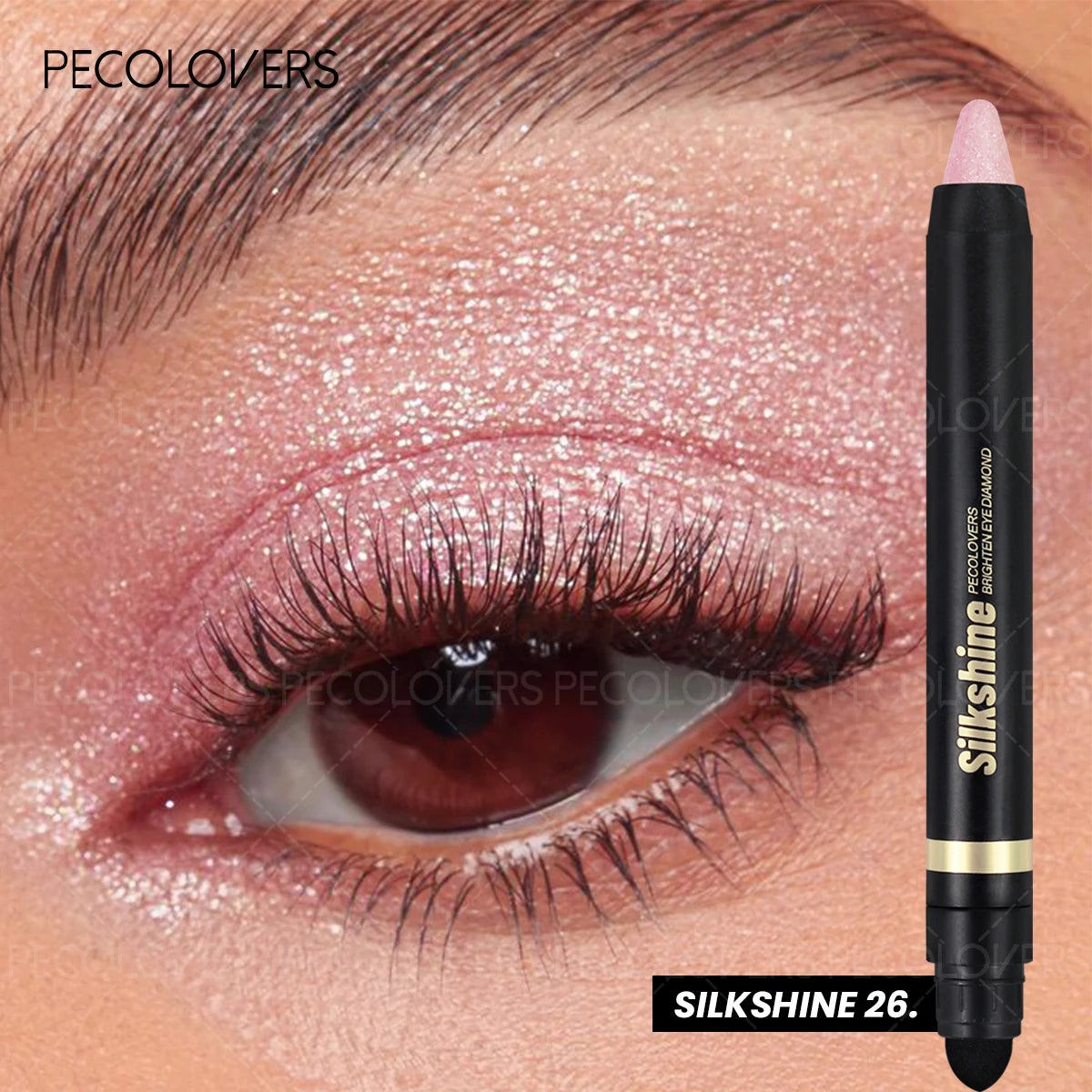 1PC Sparkling Blue Eyeshadow Stick, Waterproof & Long-Lasting Formula, Smooth Glitter Eyeshadow for Bold Stage Makeup Zpaxo 26