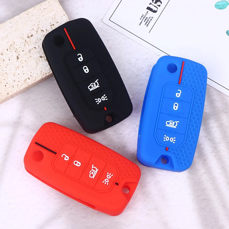 Silicone Key Fob Cover for Jeep Cherokee, Compass & Renegade