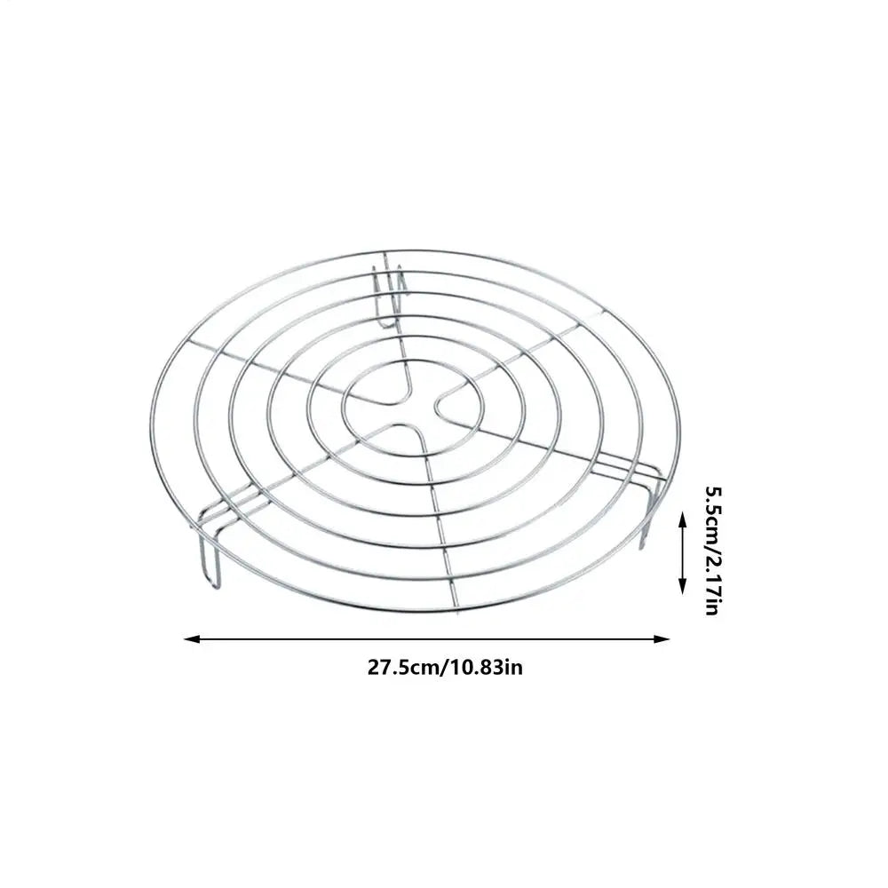 Stainless Steel Steaming Rack Pot Stand Cooling Trivet Pressure Zpaxo 27.5x5.5cm