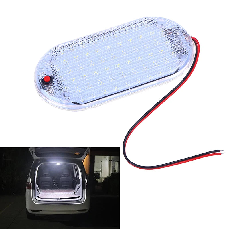 60 LED 12V–85V Car Interior Dome Ceiling Light | 5W Cabin Strip